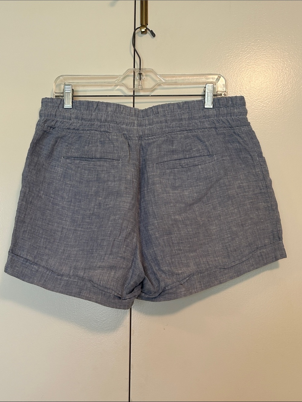 Athleta Light Blue Cabo linen Drawstring Women's Shorts size 10 - Picture 4 of 9